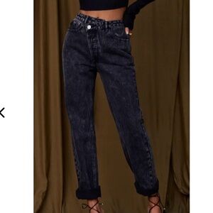 12th Tribe Black Boyfriend Jeans